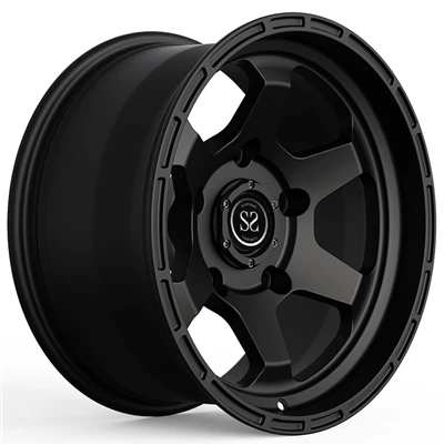 17X8.5 ET-14 matinės juodos įgaubtos 1 PC kaltiniai ratlankiai, skirti Wrangler