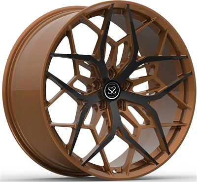 Tamsios bronzos ir juodos spalvos tinkinti 1 kompiuterio kaltiniai ratlankiai, 22x10,5, skirti 2016 m. GLS Amg 63