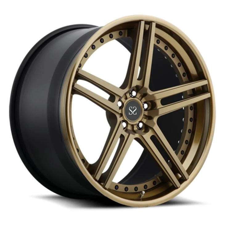 20 Inch 5*120 2 Piece Deep Dish Forged Wheels Rims