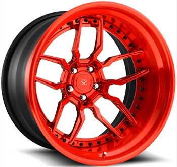 Custom Candy Red Big Lip 3-PC Kaltiniai ratlankiai Nissan GT-R