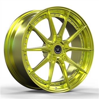 Skirstomi 20 X 10,5, 20 X 12 2 dalių „Golden Brush“ kaltiniai lengvojo lydinio ratlankiai, skirti „Ferrari Ferrari Portofino“