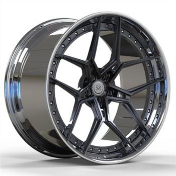 Super įgaubti poliruoti 22 colių individualūs 1 kompiuterio ratlankių ratlankiai prabangiems automobiliams