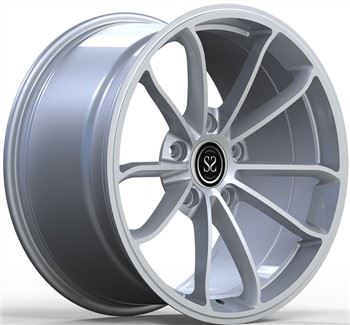 19x8.5 ir 19x11 sidabro kaltinis monbloko lydinio ratlankis 5x130 Porsch 991