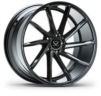 Monoblokas Vossen CVT kaltiniai ratai juodi sidabriniai bronziniai ginklai, skirti Lamborghini Huracan Performante automobilių ratlankiams