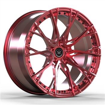 Skirta Audi RS6 Brush Red Custom 5X112 6061-T6 1-PC kaltiniams ratlankiams, 20 ir 21