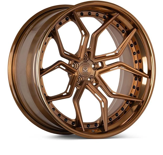 SSWS1307 20 x 9 ir 21 x 13 individualizuotos bronzos 3-PC kaltinio lydinio ratlankiai, skirti Lamborghini Aventador