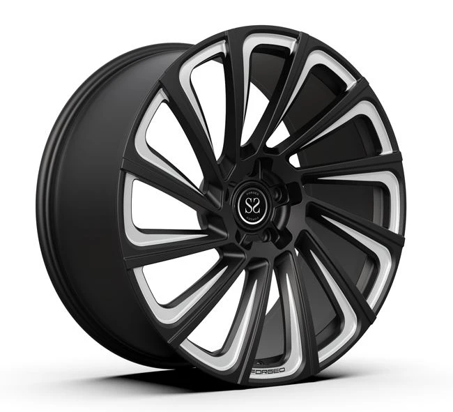 Dydis 23 colių 23x11 kaltiniai monoblokiniai ratlankiai matiniai juodi frezuoti Mercedes Benz G Class 5X130 automobilių ratai